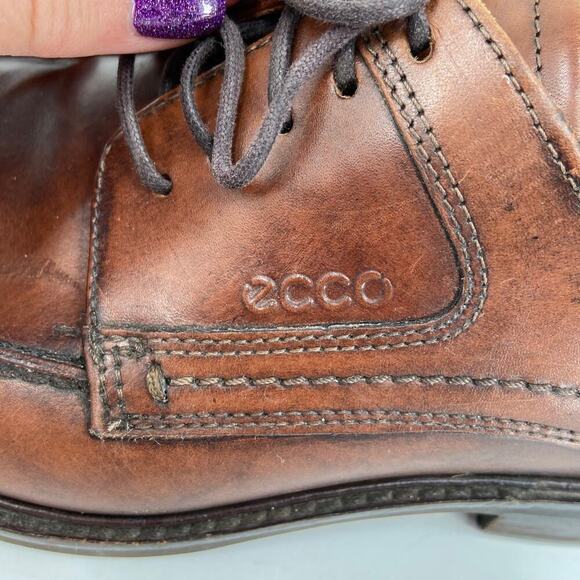 ECCO Oxford Dress Shoes Men\'s Size EU 43 Brown Leather Lace Up main image 12